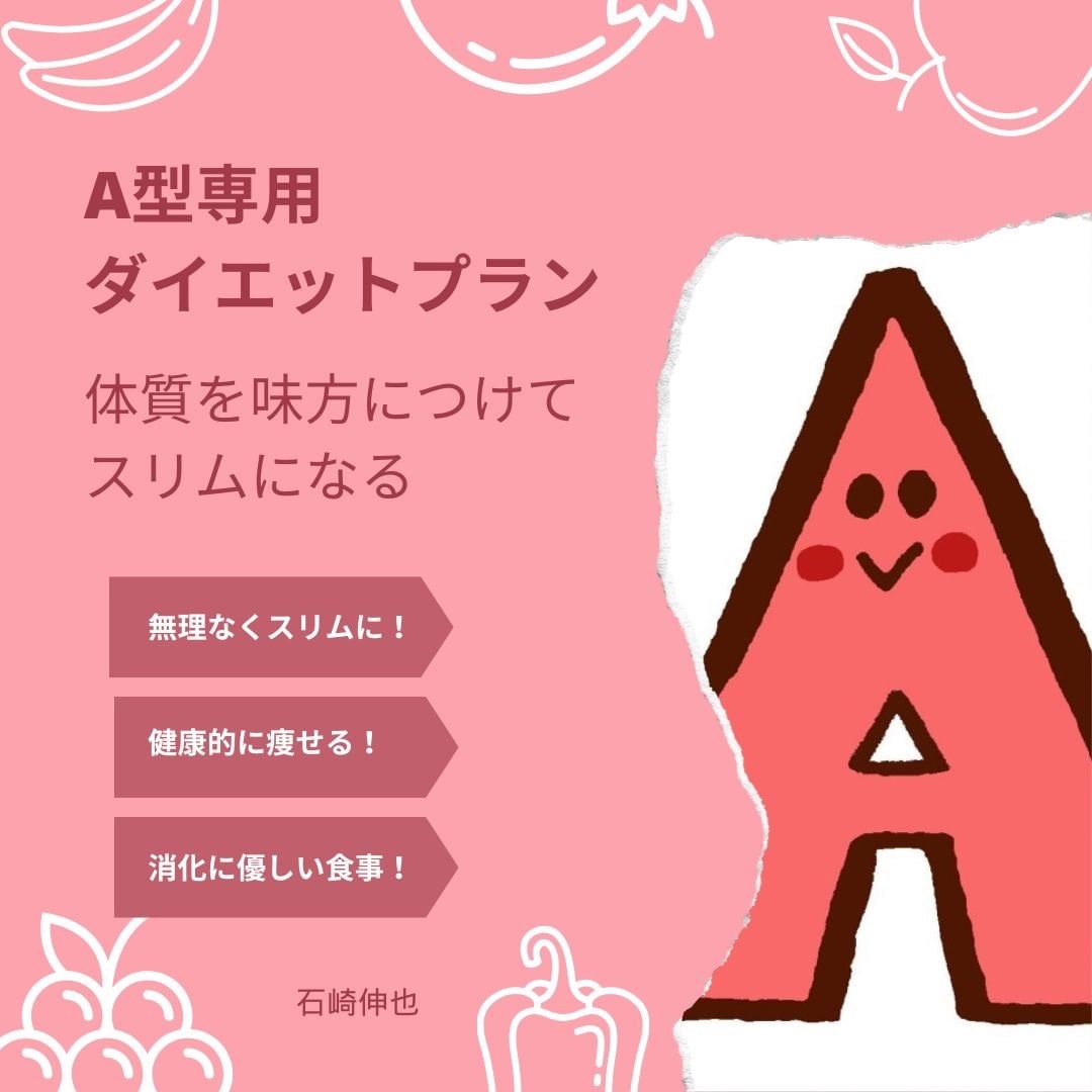 血液型A型専用のダイエットプランが学べます A型専用ダイエットプラン!体質を味方につけてスリムになる イメージ1