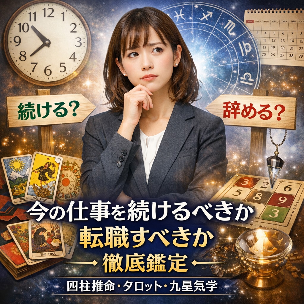 今の仕事を続けるべきか転職すべきかを占います あなたにとって最善の選択とタイミングを具体的に読み解きます。 イメージ1