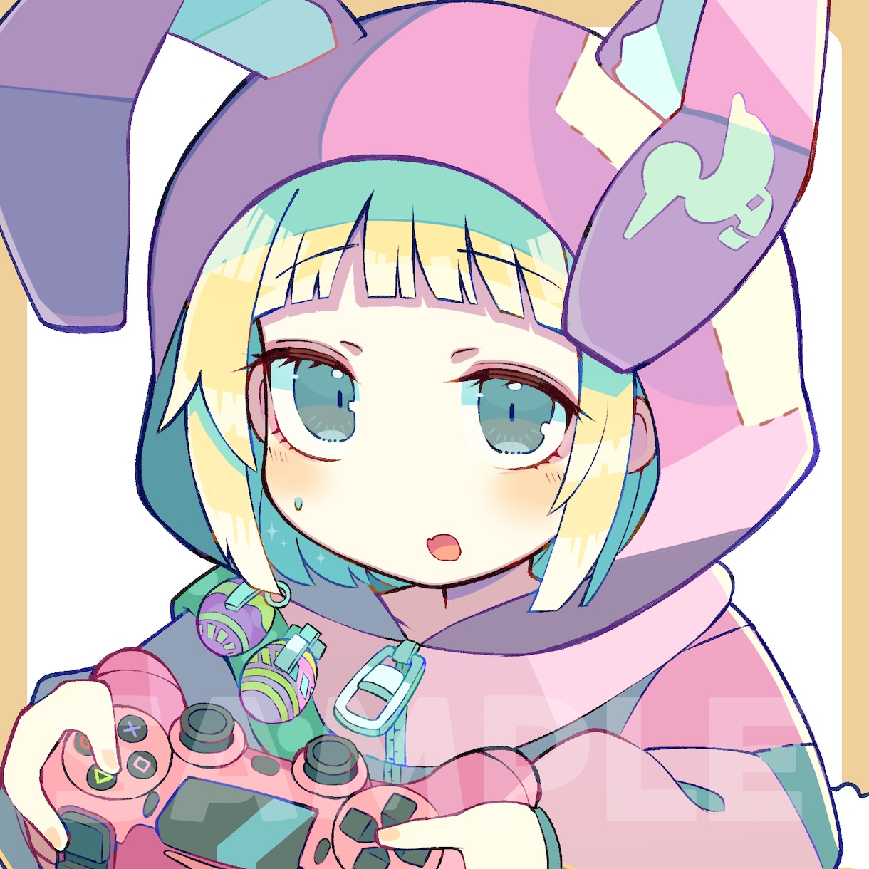 かわいい女の子のイラストをお描きします SNS等のアイコン、ヘッダー、動画用の1枚絵、立ち絵等に！ イメージ1