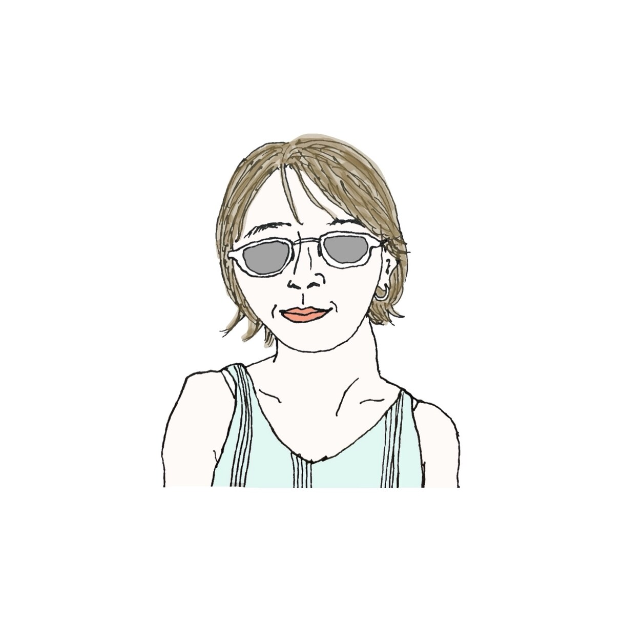 線画のシンプルな似顔絵・イラストをお書きします お洒落で少しクセのあるイラストを描きます。 イメージ8