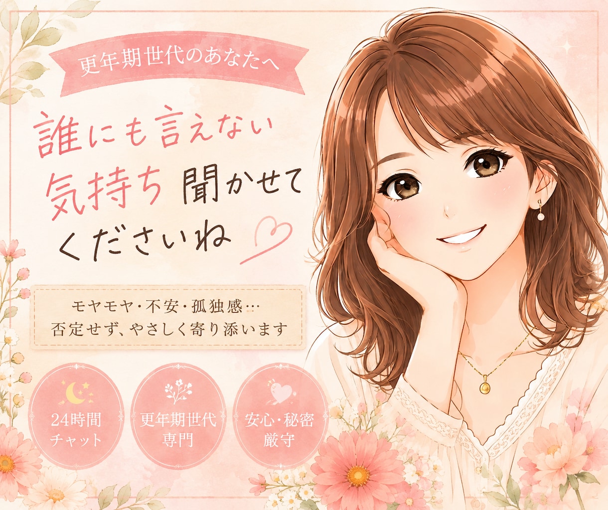 寂しい時 悩んでる時 24時間！お話し聞きます 24時間たっぷり相談☆恋愛・人間関係・仕事・結婚・雑談もOK イメージ1