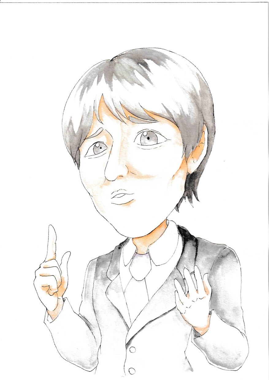 似顔絵お描きします アナログ（水彩)で似顔絵をお描きします イメージ2