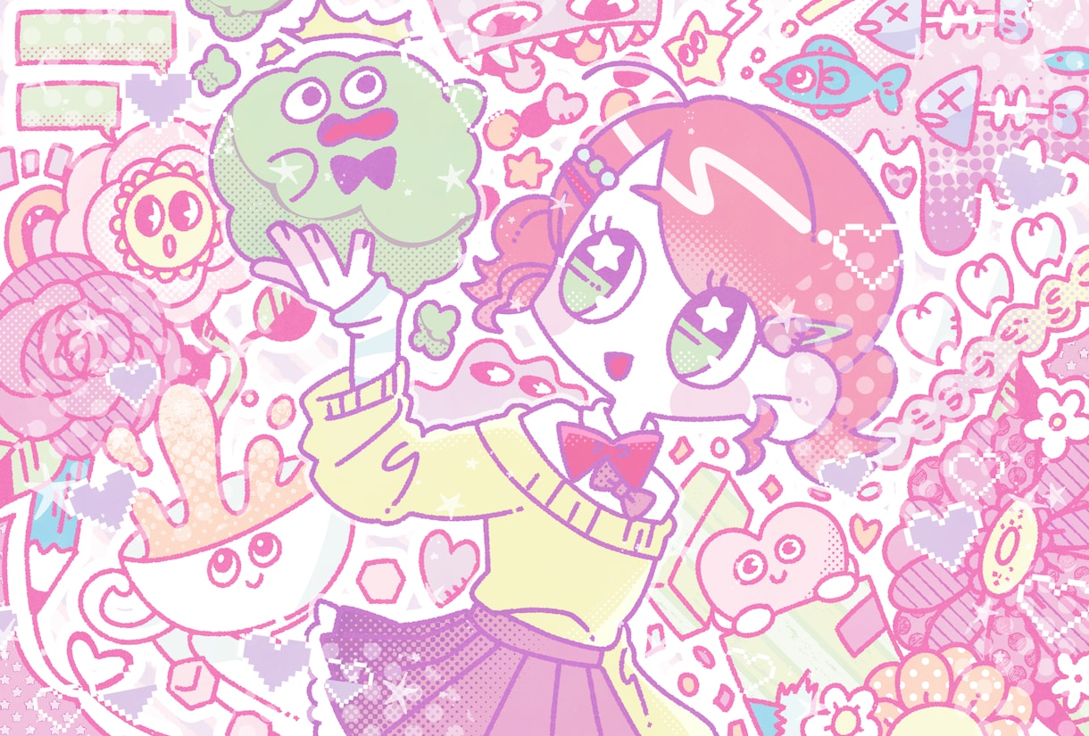 ポップで可愛らしいイラストお描きします イメージをいただいてイラストお描きします！！ イメージ7