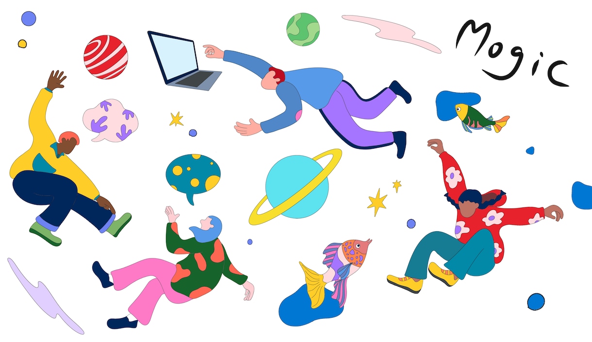 商用可！目を惹くシンプルなイラスト描きます イラストレーターが雑誌やWEBの挿し絵のお手伝い致します！ イメージ3