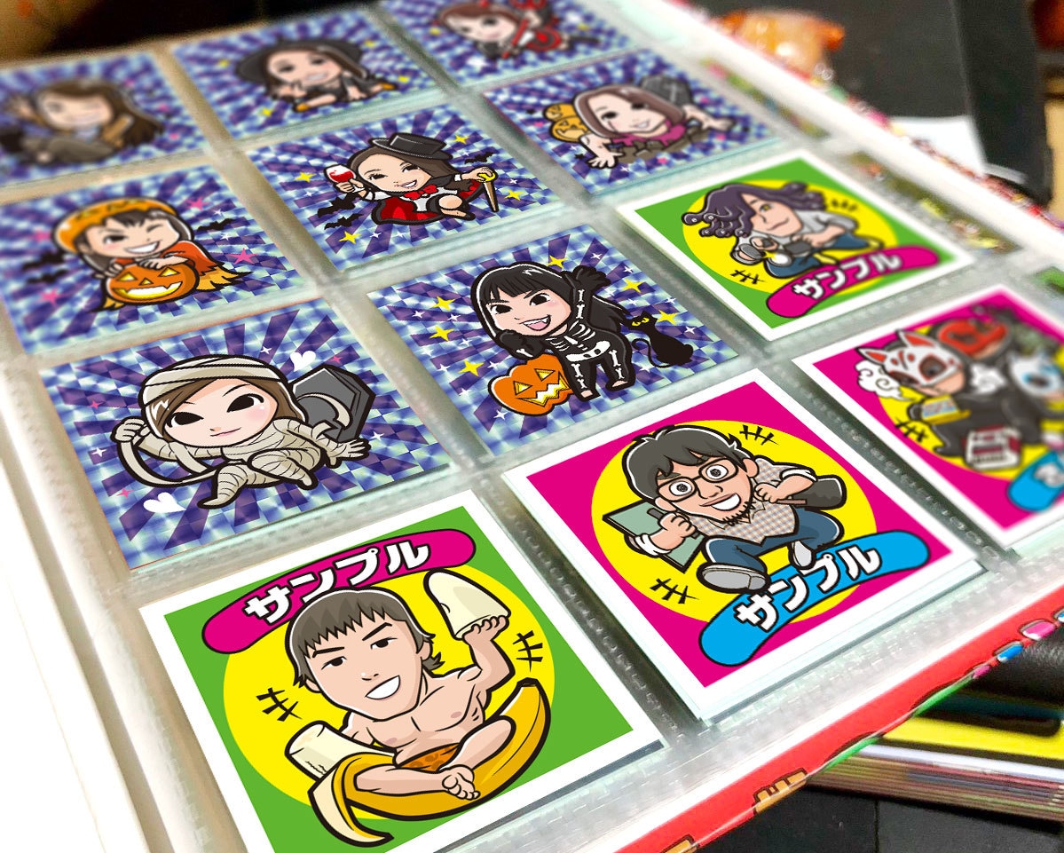 ビックリマン風にアレンジした似顔絵を描きます リアルではなくキャクター化したイラスト似顔絵をご提案✨ イメージ3