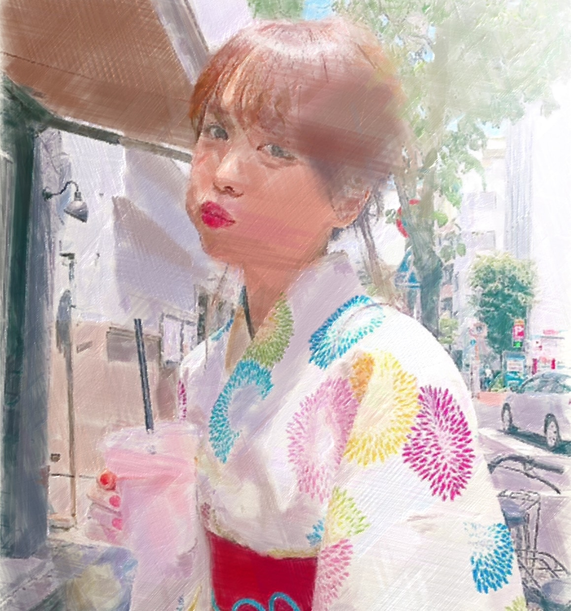 おしゃれな似顔絵作ります SNSでのアイコンに❣️24時間以内に納品します イメージ1