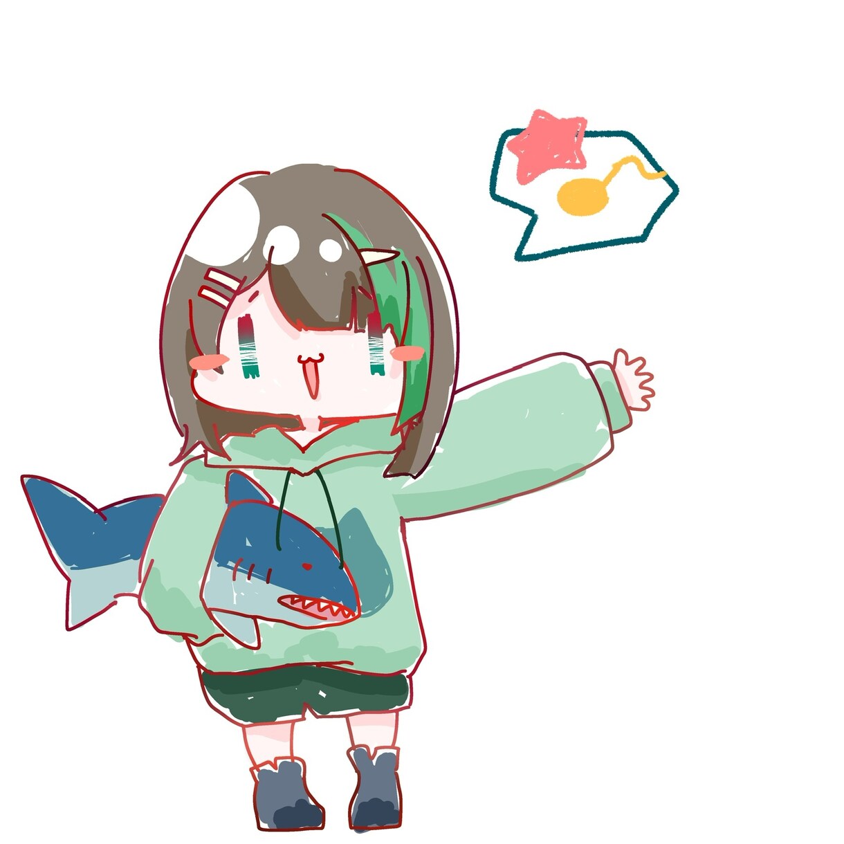 大幅値下げしました！デフォルメイラスト描きます ふわふわ可愛いを求めている方是非！ イメージ2