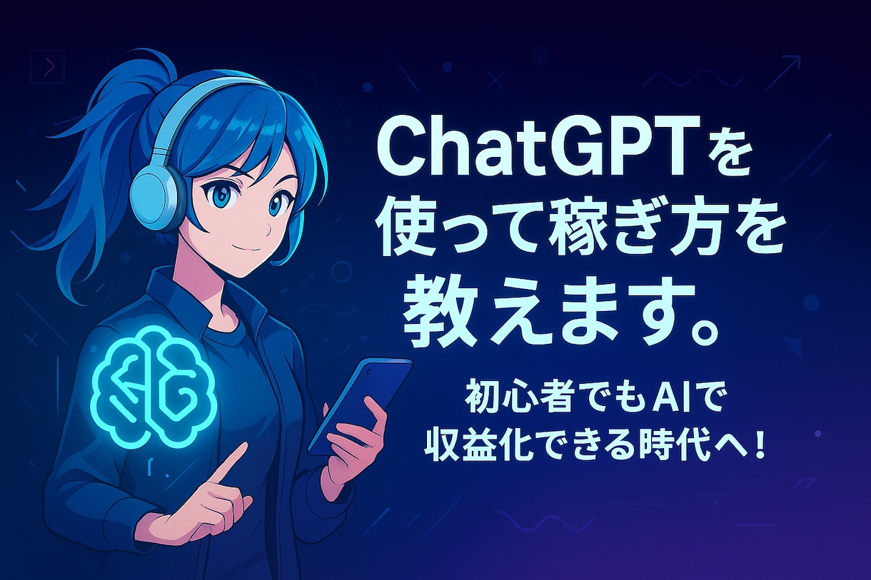 ChatGPTを使った稼ぎ方を教えます 初心者でもAIで収益化できる時代へ！ イメージ1