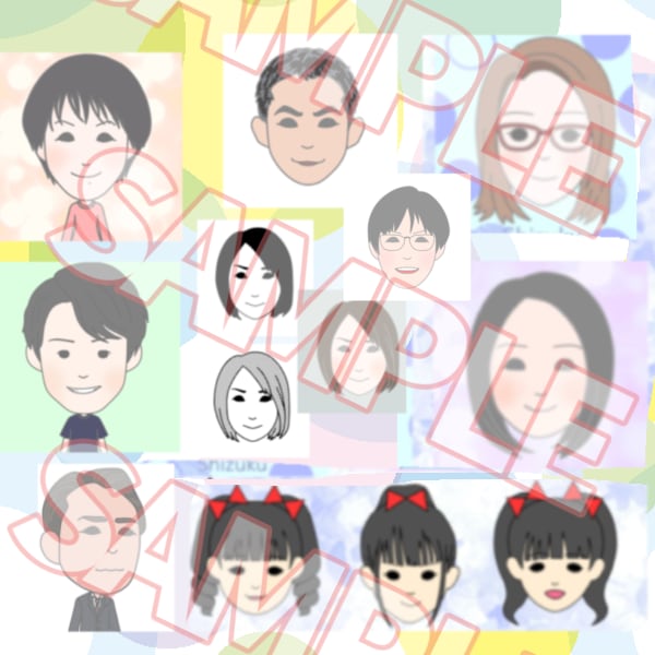 即納！SIMPLEでゆるかわいい似顔絵描きます アイコンや名刺等に丁度良いシンプルでゆるかわいい似顔絵！ イメージ10