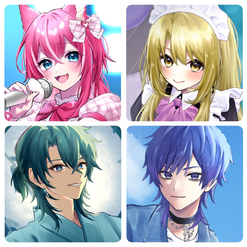 イラスト制作(男女OK)します 美麗な一枚絵お描きします！Vtuber／サムネ／MVなどに◎ イメージ2