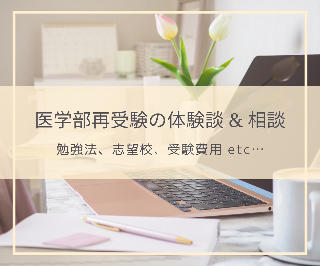 医学部再受験についての相談に乗ります 勉強法、志望校選び、金銭面などの体験談お話出来ます。 イメージ2