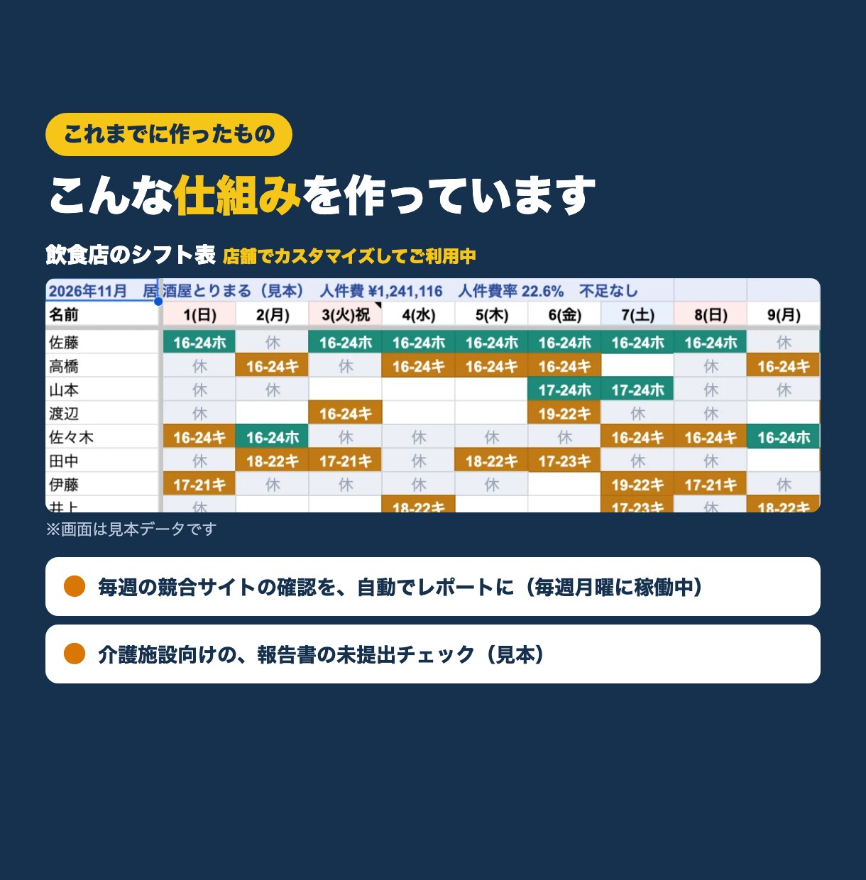 GAS・スプレッドシートで手作業を自動化します 転記・集計・書類づくりを、手で写さない形に イメージ3