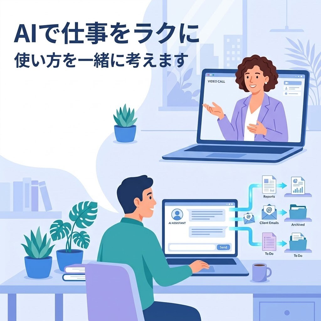 ChatGPT・Claudeの業務活用相談します 毎回使える「仕事用AI指示文」をオーダーメイドで作ります イメージ1