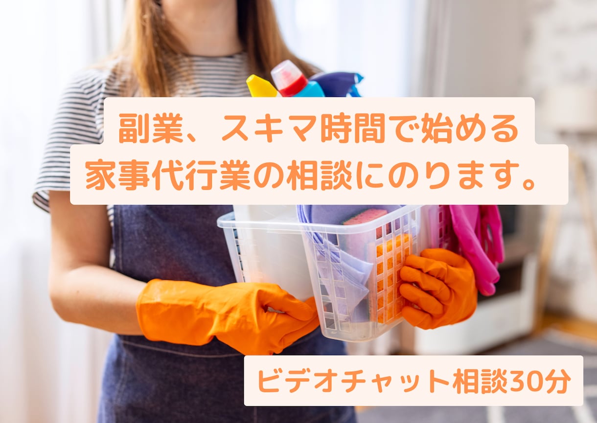 スキマ時間で始める家事代行の相談に乗ります 時給4,000円の家事代行が教えます イメージ1