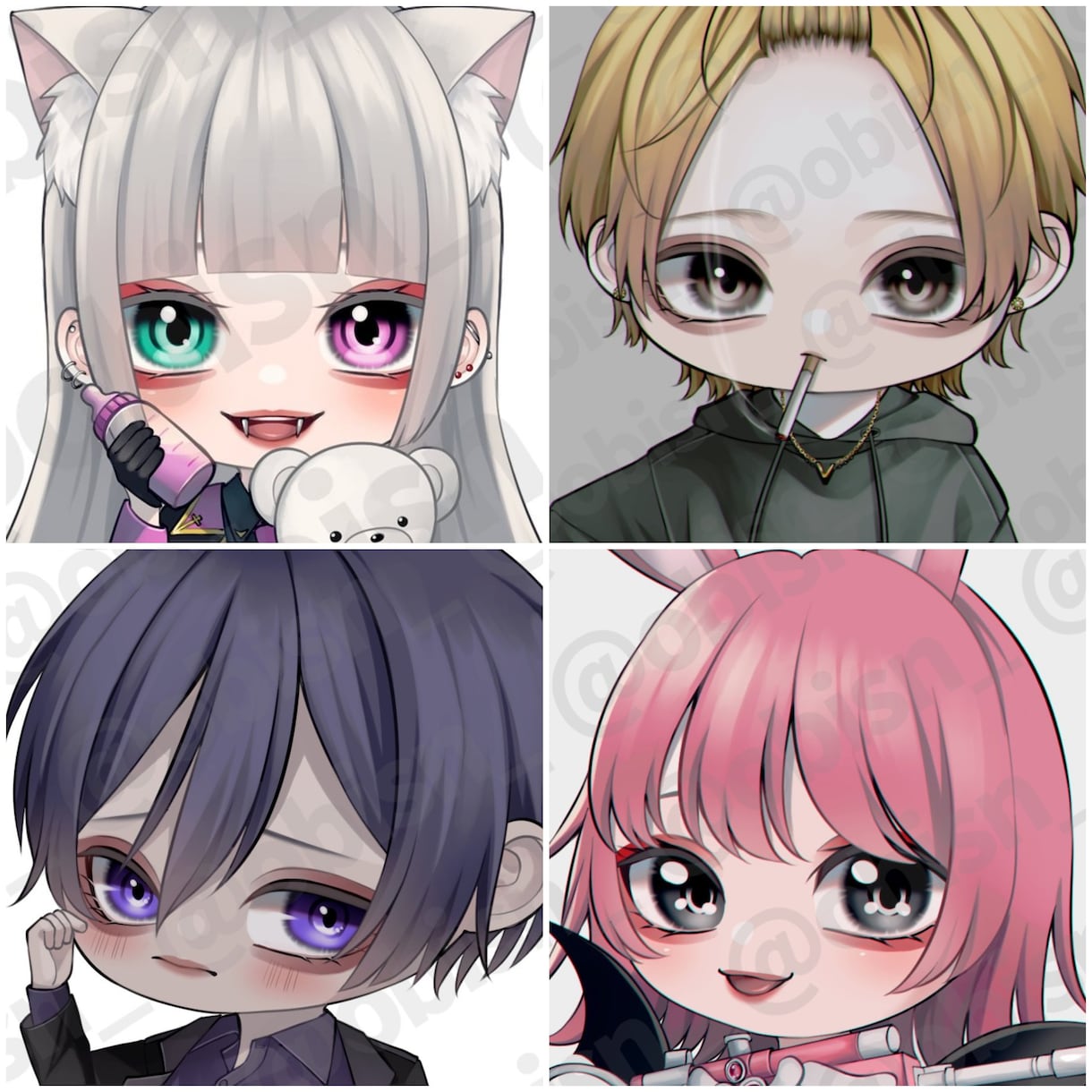 イラスト描きます SNSアイコン、ヘッダー、オリジナルMVイラスト、プレゼント イメージ3