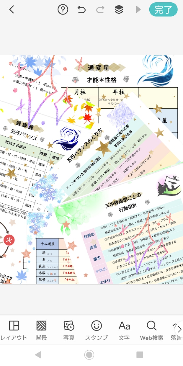 四柱推命の命式の基本鑑定書お作りします ☆あなたの本質・強みとなる才能・天中殺周期に気を付ける事☆ イメージ1