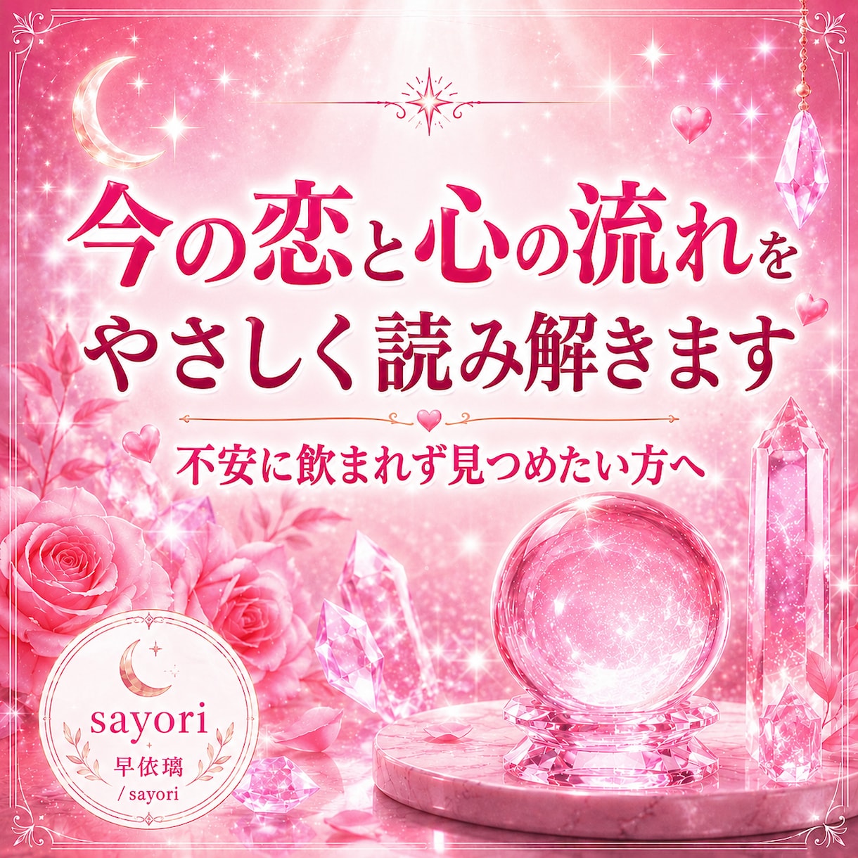 恋愛・復縁　彼の気持ちを優しく読み解きます 複数の占術を使用して、恋の不安をそっと解きます イメージ1