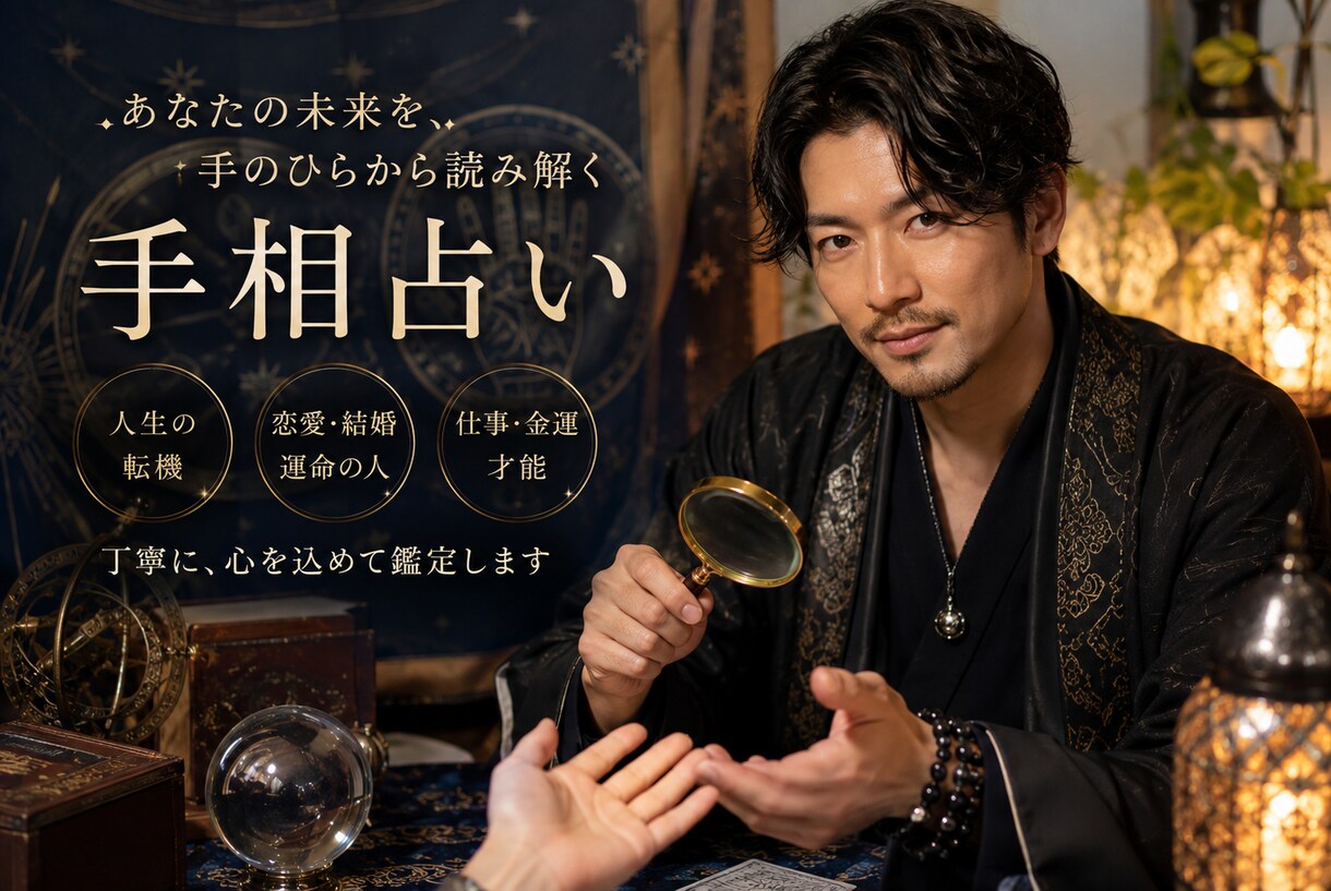 気楽にできる手相占います あなたの未来は輝いてる✨これからの人生をより楽しむために！ イメージ1