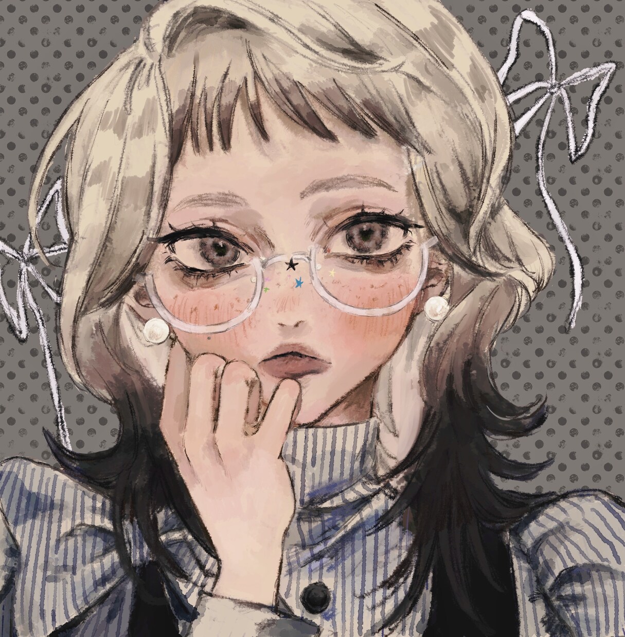 雰囲気のある魅力的なSNSアイコン描きます SNS用の可愛いアイコンを描きます♩♩♩ イメージ3