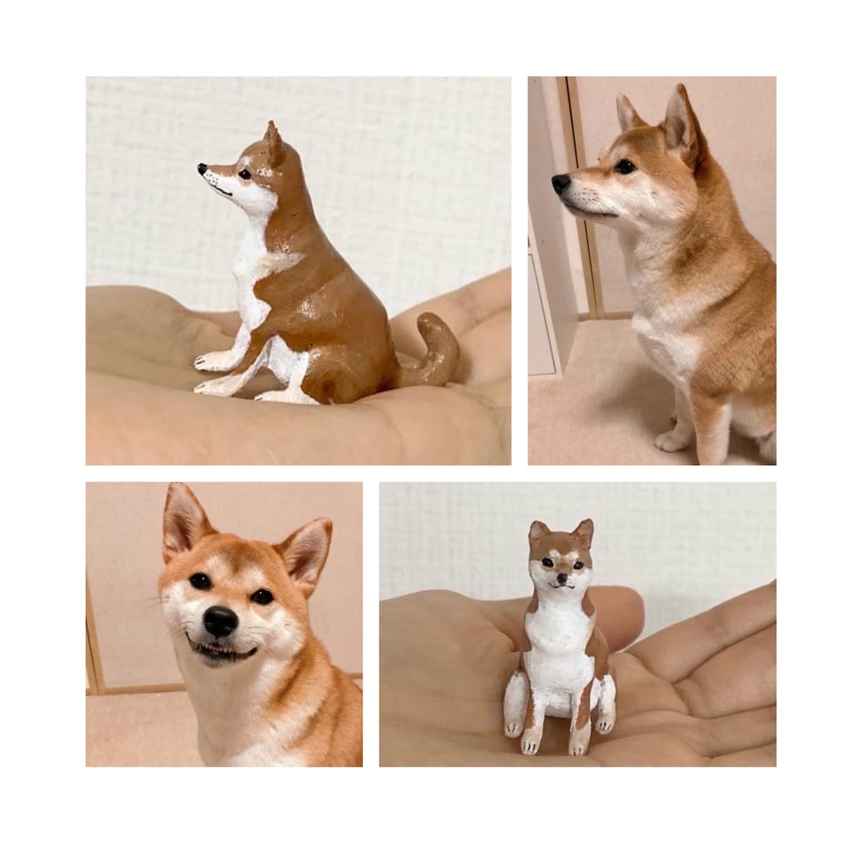 写真1枚から犬のオーダーメイドフィギュア作ります お写真1枚から手のひらサイズの3Dフィギュアをお作りします。 イメージ2