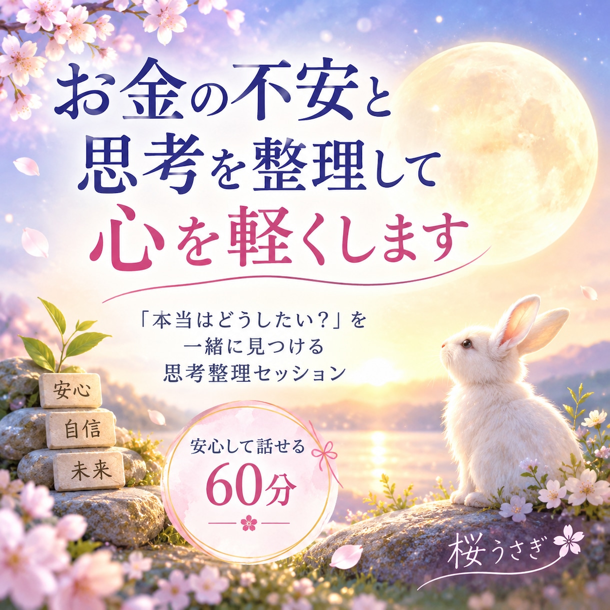 お金の不安と思考を整理して、心を軽くします 「本当はどうしたい？」を一緒に見つける思考整理セッション イメージ1