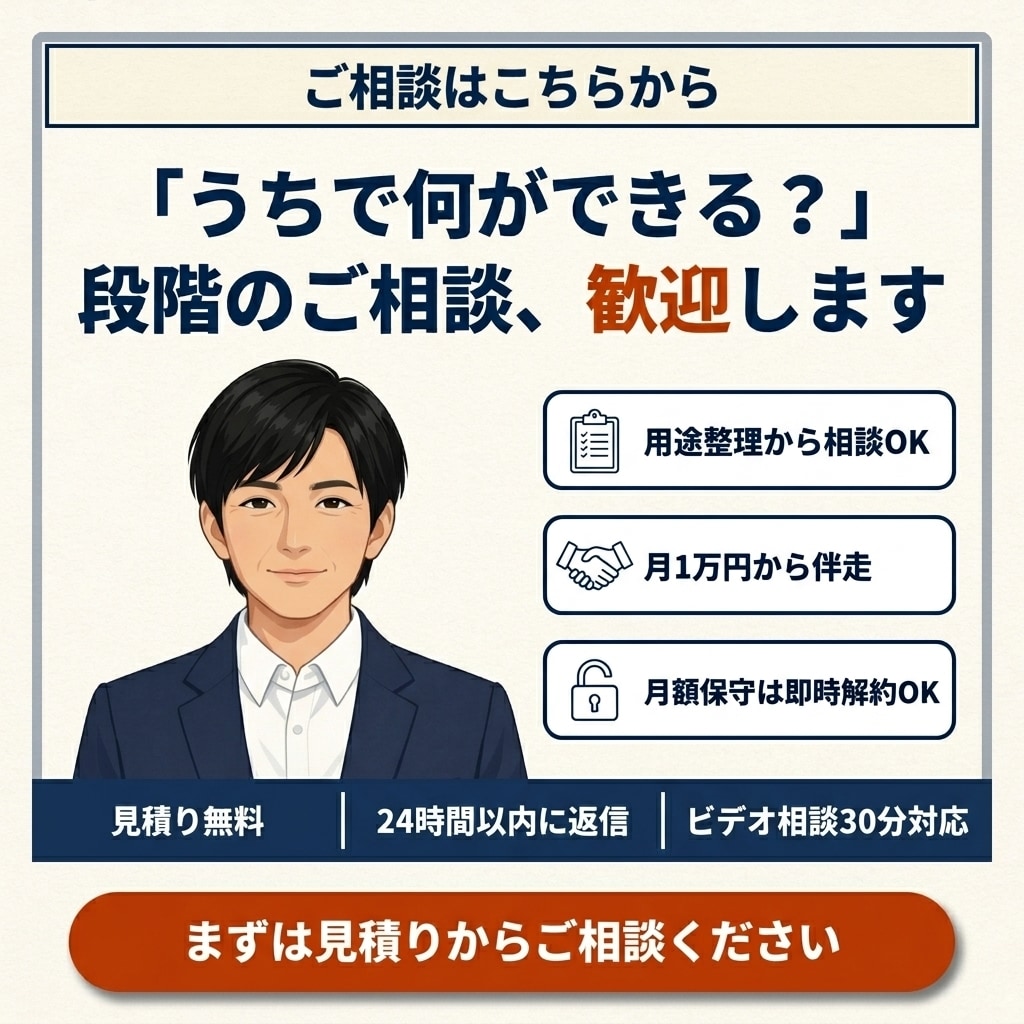 AIで何ができるか、業務に合わせて一緒に形にします 『うちで何ができる？』から一緒に考えます／月1万円で伴走 イメージ10