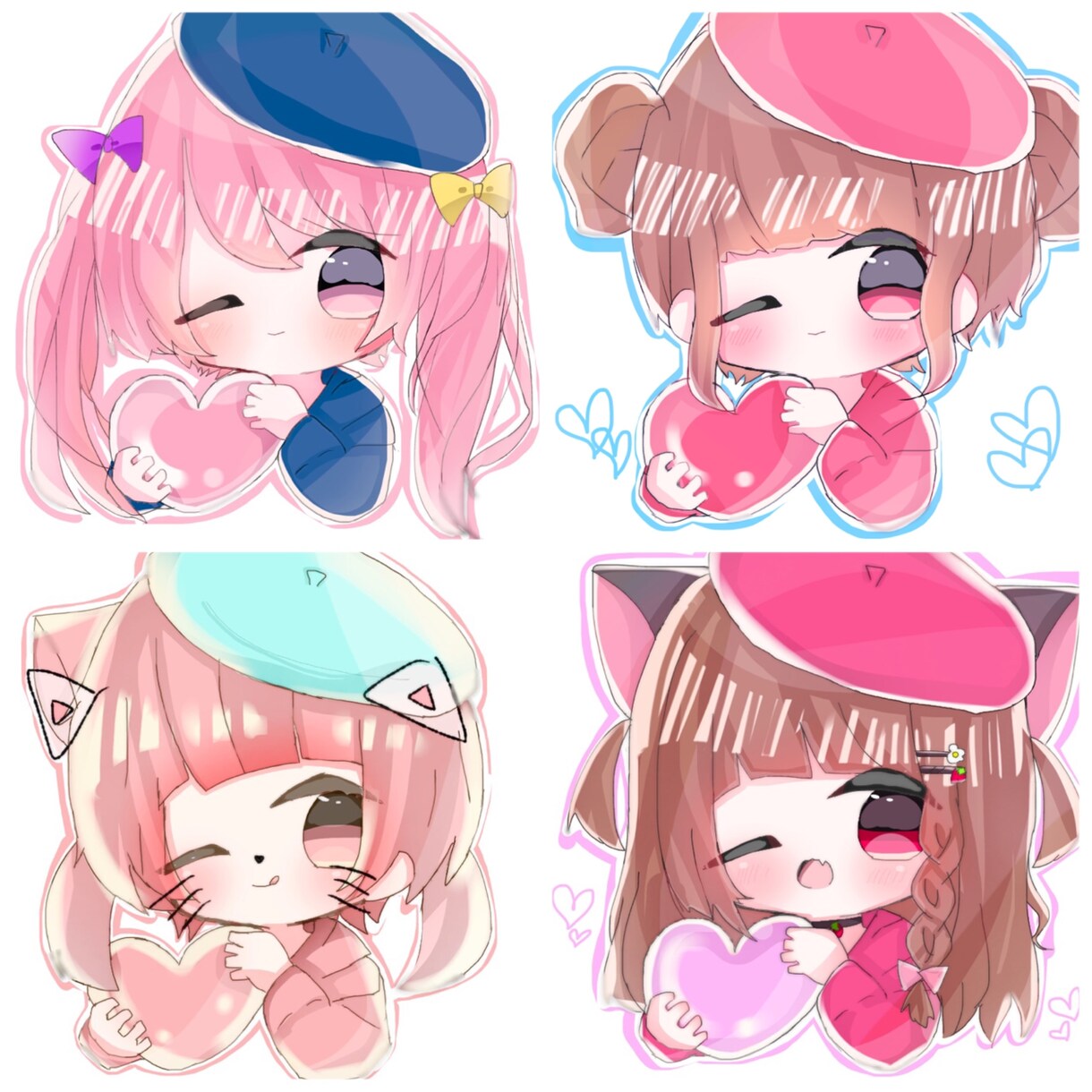 値下げ中！！最短即日で！！！！アイコンを描きます 早急に可愛らしいアイコンが必要な方へ イメージ1