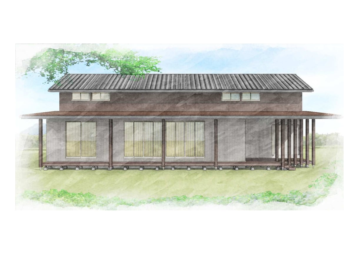 手書き風建築外観パース作成します 建築プレゼンテーション、住宅チラシ用等 イメージ2