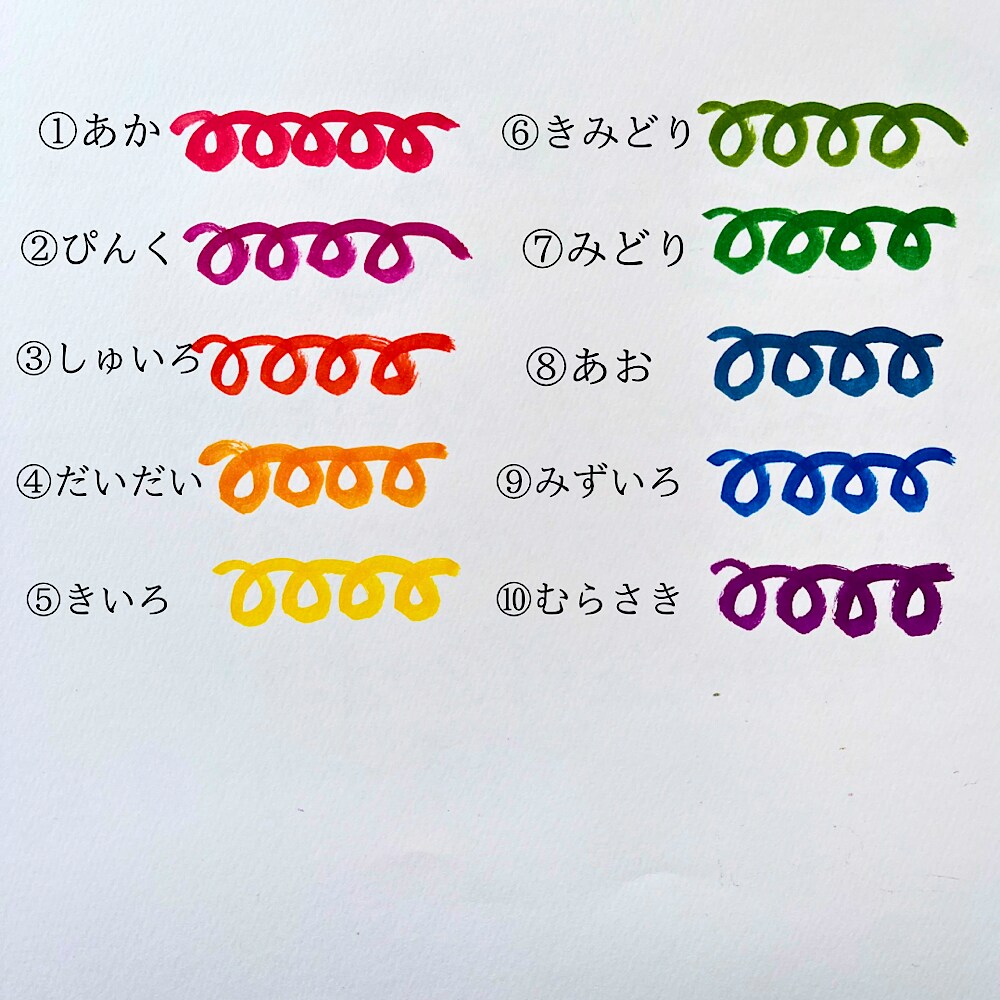 命名書書きます 通常の1／4サイズのミニ色紙に名前詩をお書きします。 イメージ5
