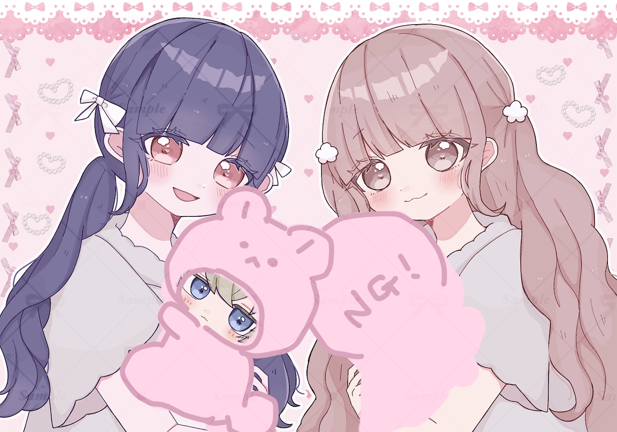 SNSアイコン、観賞用イラストなど制作します かわいいを得意としたイラストをお描きします！ イメージ3