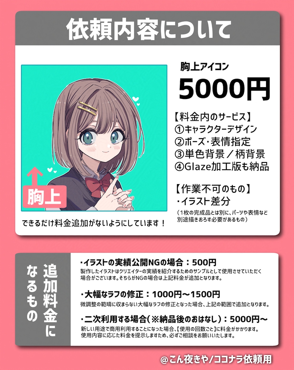 かわいい女の子のアイコン描きます アカウントの"顔"はかわいく！SNSやyoutubeなど イメージ2