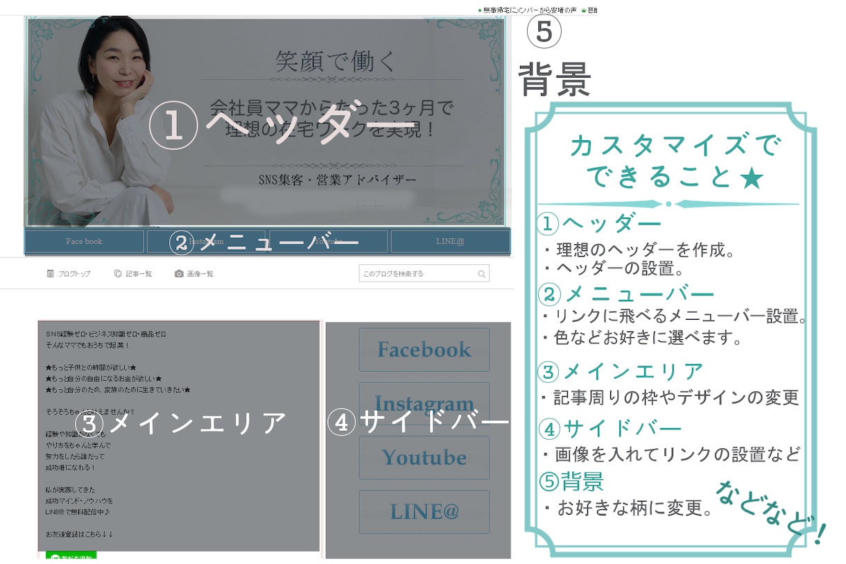 初心者さんOKアメブロヘッダー・カスタマイズします 初心者さん大歓迎！アメブロスタートにどうぞ♪ イメージ2