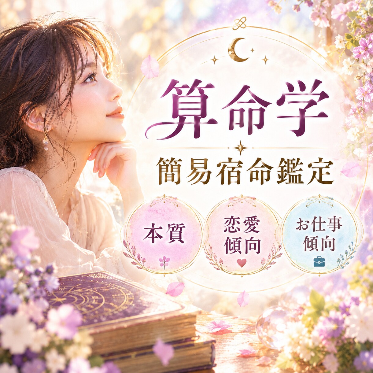 算命学であなたらしさや宿命を簡易鑑定で読み解きます あなたの宿命を読み解き、自分らしさを知る簡易算命学鑑定 イメージ1