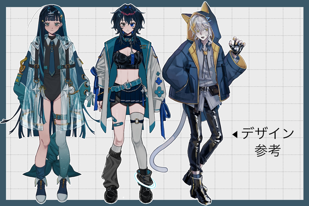 ハイクオリティな厚塗り全身立ち絵描きます キービジュアルやTRPGなどにお使いいただけます！ イメージ2