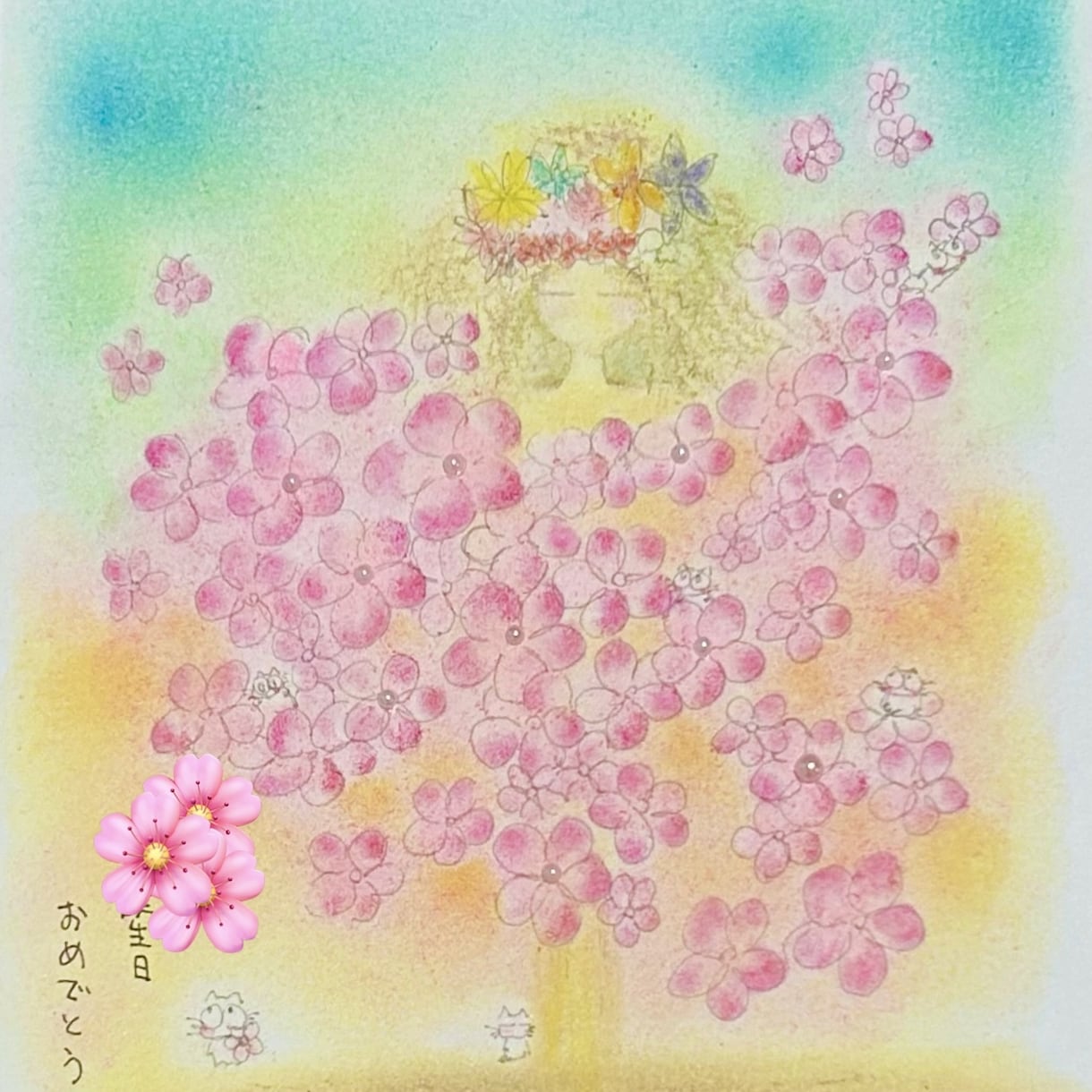 御依頼受付☆あなただけの色紙お作りします あなただけのイラスト色紙御依頼受付します イメージ2