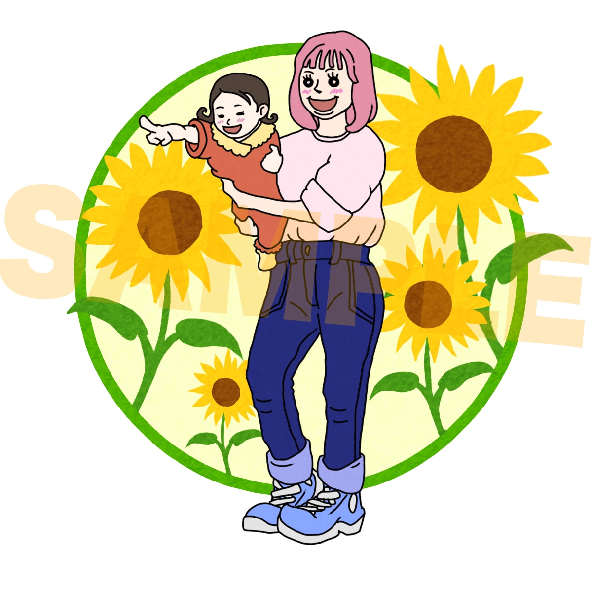 ゆるくてふわふわした可愛いイラスト描きます ゆるポップ系 or ふわタッチ系から選べるゆるふわマスコット イメージ3