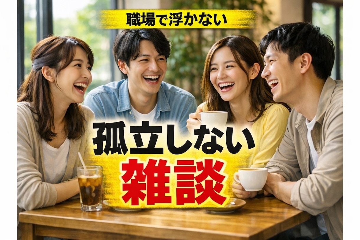 新しい部署で孤立せず、話しやすい人と認定されます 気まずい沈黙が笑顔に変わる魔法の会話術 イメージ2