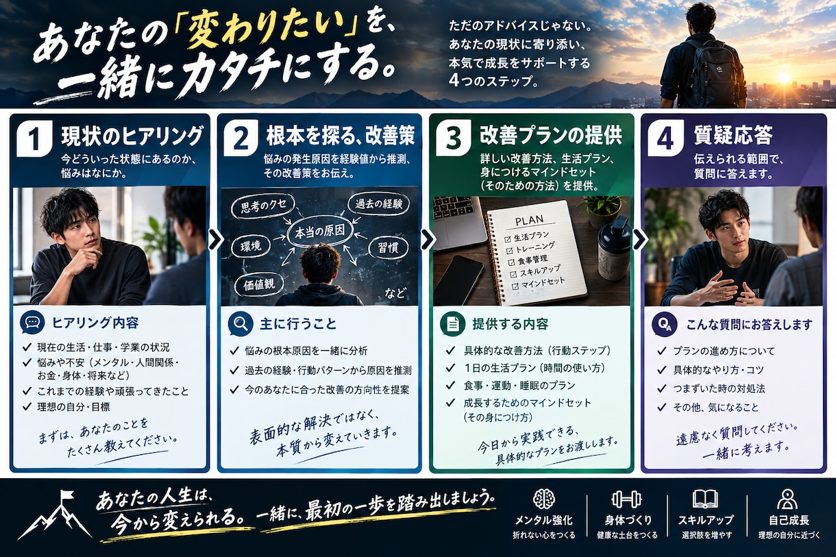 人生の夢を叶える思考、メンタルを提供します 夢を叶えるマインドと行動力を身につけるメソッド イメージ5