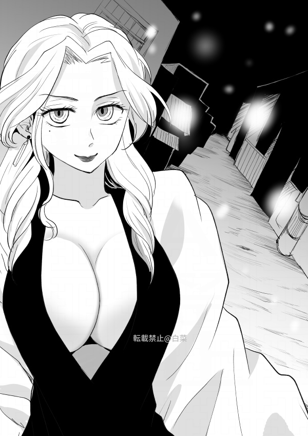 美しい女性のモノクロイラスト承ります モノクロ、グレースケールのアイコンやイラストはいかかですか？ イメージ2