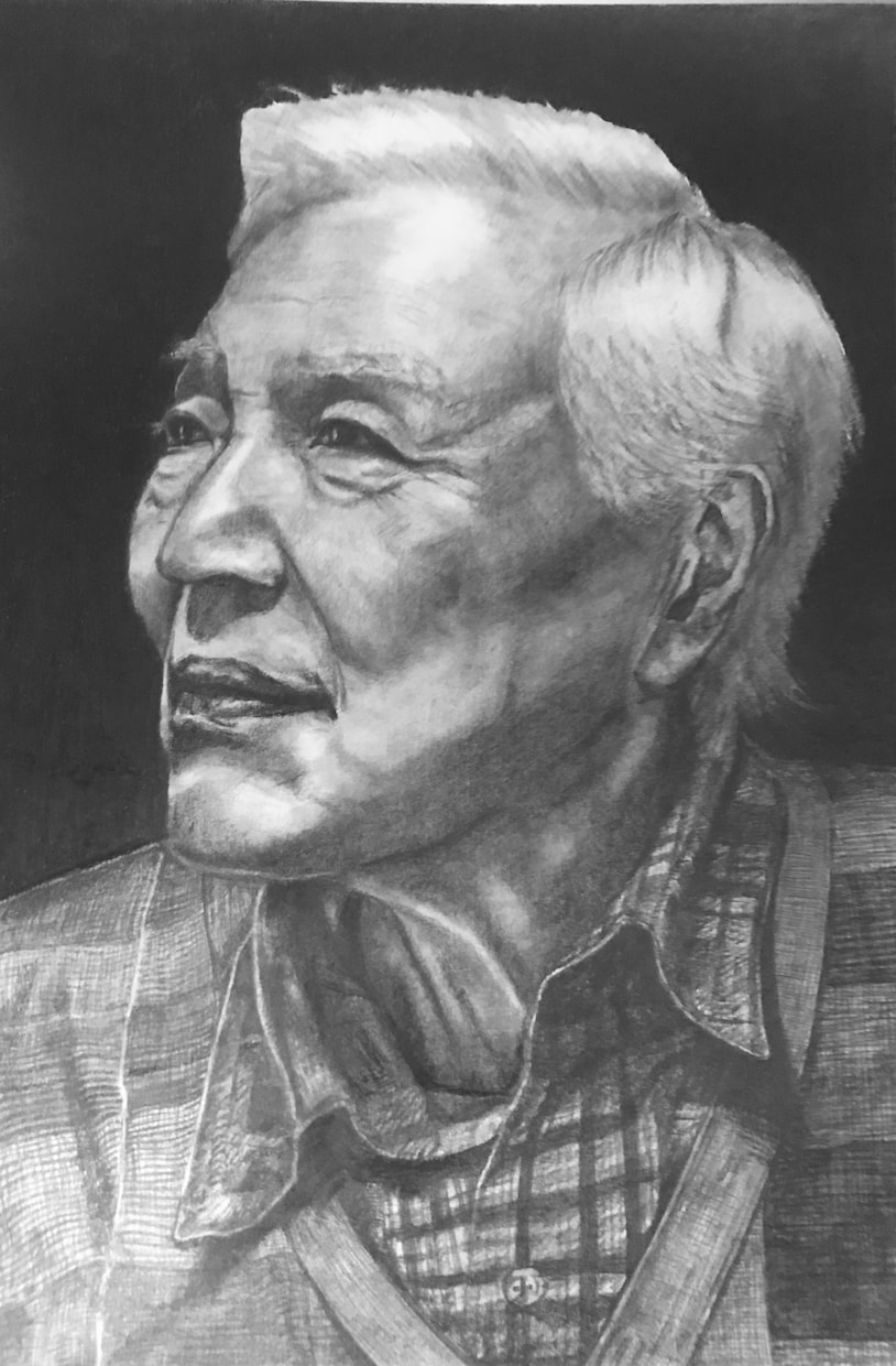 プロの画家がデッサン画を描きます 〜大切な方の温もりを〜そこにいるような肖像画をお届けします。 イメージ5