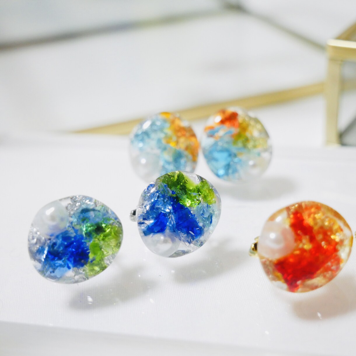 アクセサリー作成します 推しカラーアクセサリー、ウエディングアクセサリー、など イメージ3