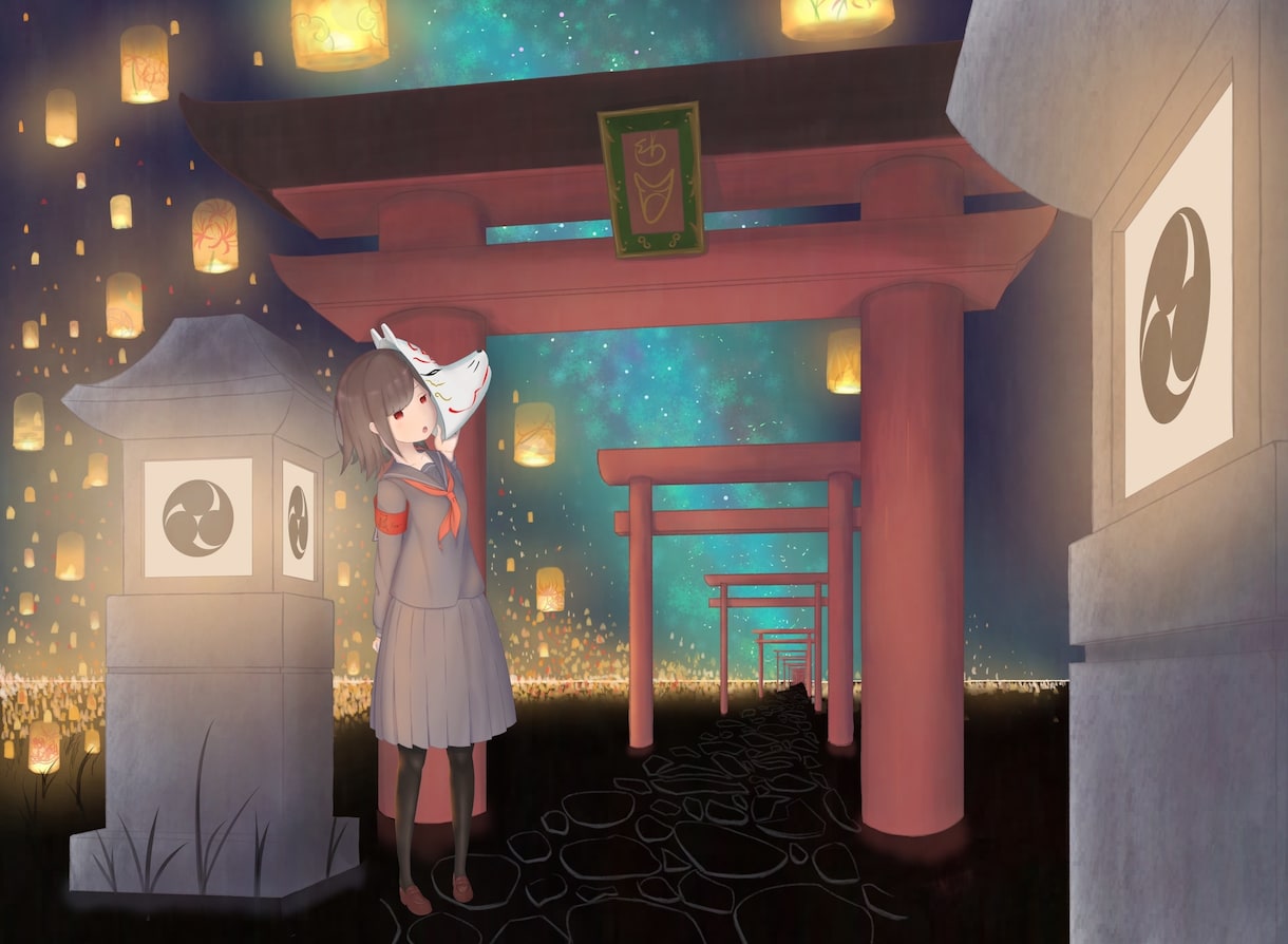 和風、ファンタジー系イラストのご依頼承ります どこか非日常な絵を描かせていただきます。 イメージ3