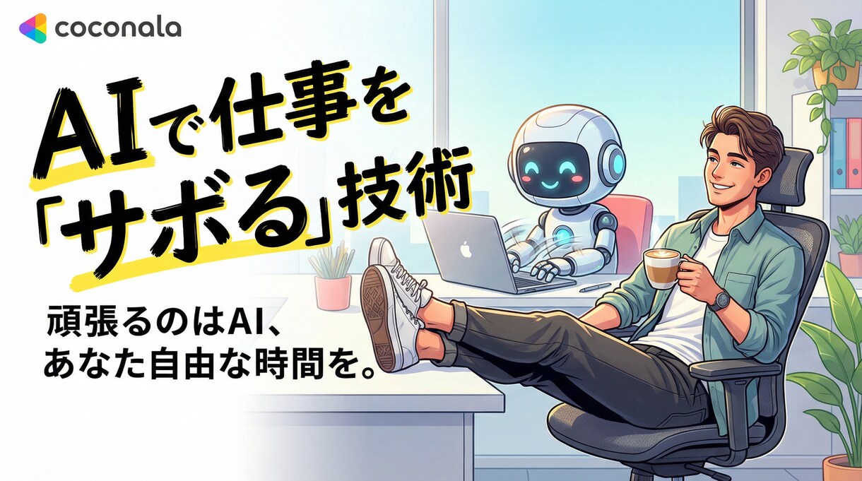 AIで仕事をサボる技術！定時退社を叶える術教えます 頑張るのはAI、あなたはチェックするだけ。秒で終わる実務術 イメージ1