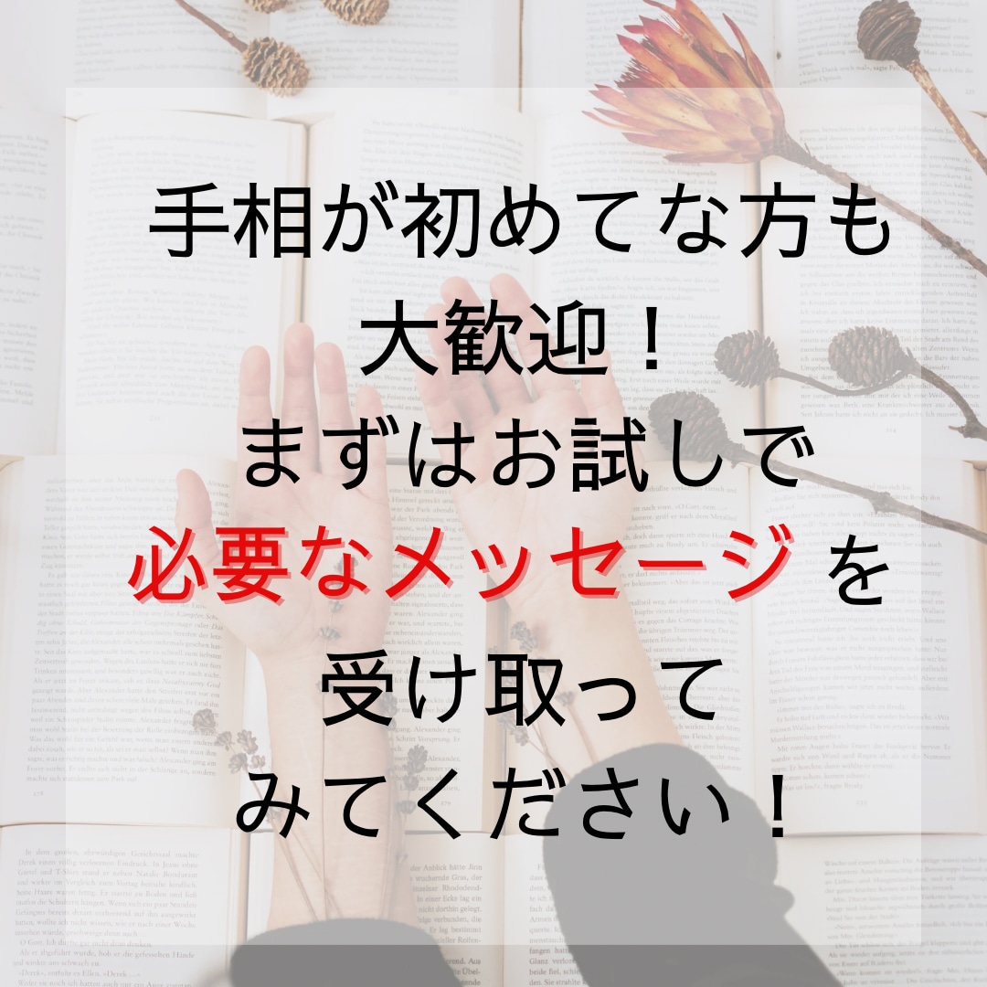 貴方の開運手相を★LOCKーON★お試し鑑定します 9/30まで限定価格♡印象的/レア手相から開運方法教えます イメージ4