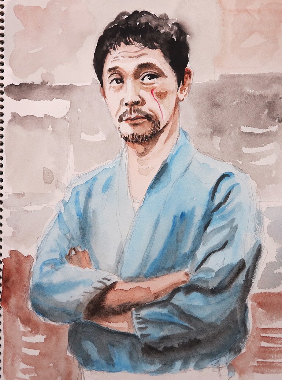 写真を基にデフォルメ少なめの似顔絵を描きます 鉛筆画・水彩画でリアルな似顔絵を描きます。 イメージ7