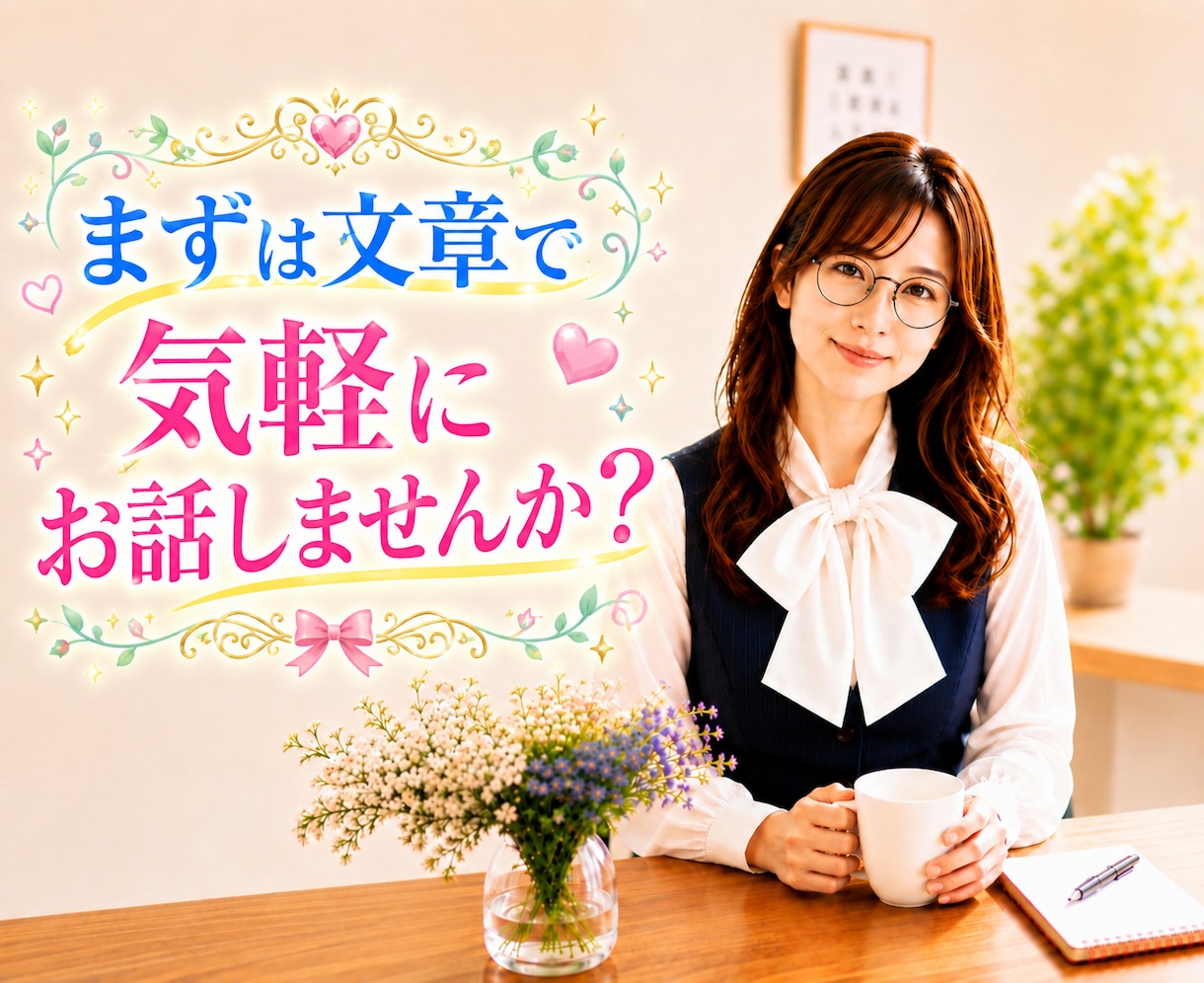 恋愛相談♥仕事☆子育て♥お悩み３０分チャットします メンタル心理カウンセラーが一緒にモヤモヤ解決の作戦会議します イメージ4