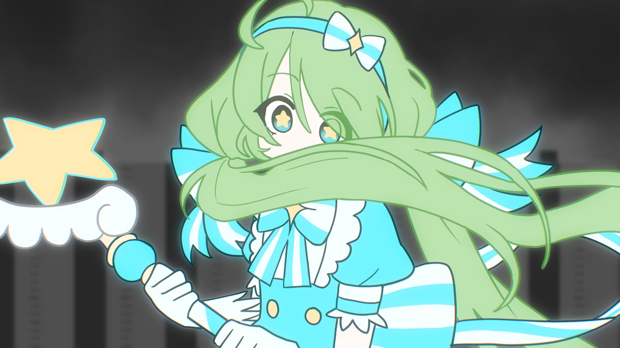 歌ってみたの動画用イラスト/一枚絵を描きます 楽曲や各種動画に合わせた一枚絵/イラストを制作します！ イメージ1