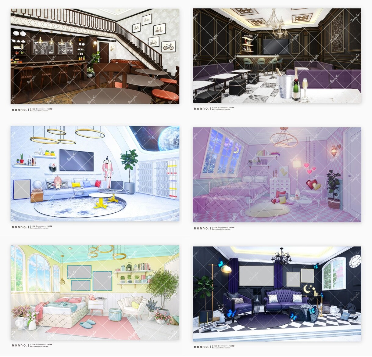 Vtuber配信・オリジナル背景イラストを描きます Vtuber活動/配信背景/TRPG/SNS/グッズ等に イメージ7