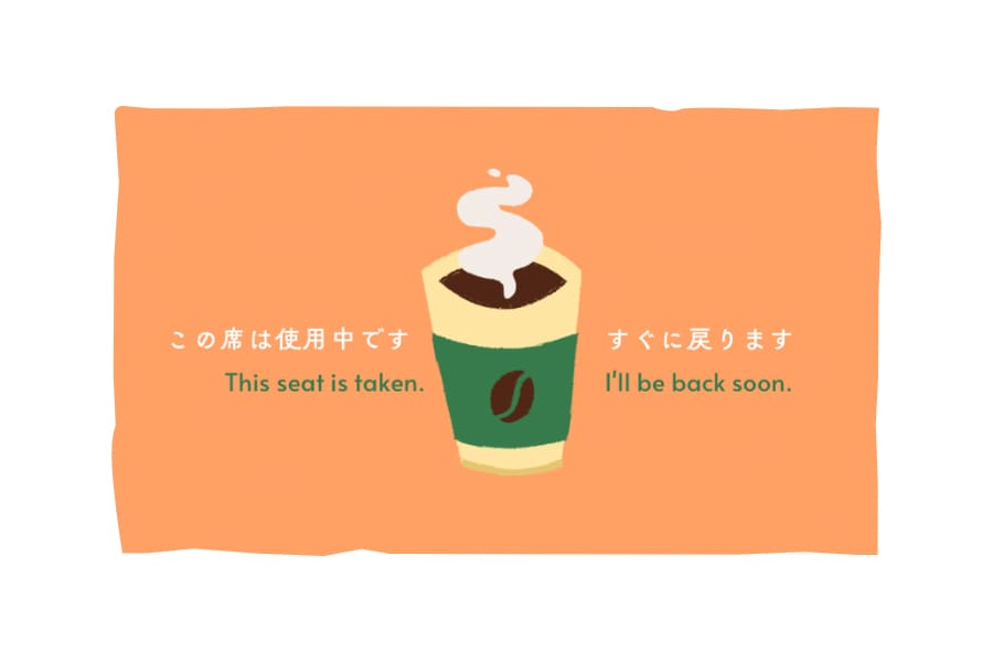 テーブルリザーブドカード（席取りカード）作ります 人気カフェ必須＊テーブル取り用カード デザインいたします☕️ イメージ4