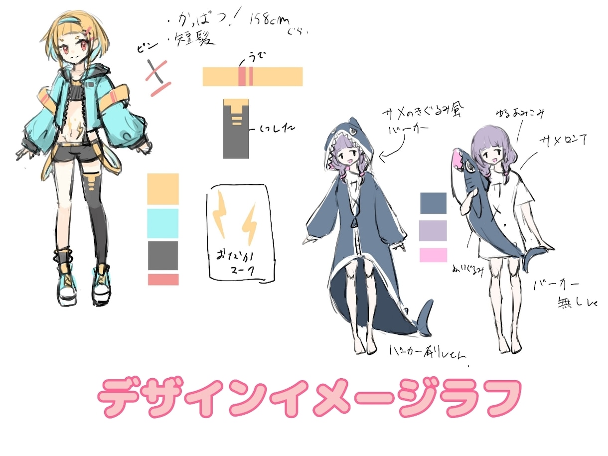 IRIAMなどに使える可愛い立ち絵描きます IRIAMやVTuber、TRPGなどに使える立ち絵です！ イメージ4